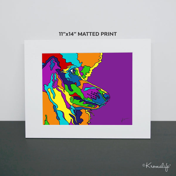 Poodle Matted Art Print  | USA Made Giclée Print | Poodle Wall Art | Unique Gift for Poodle Lovers