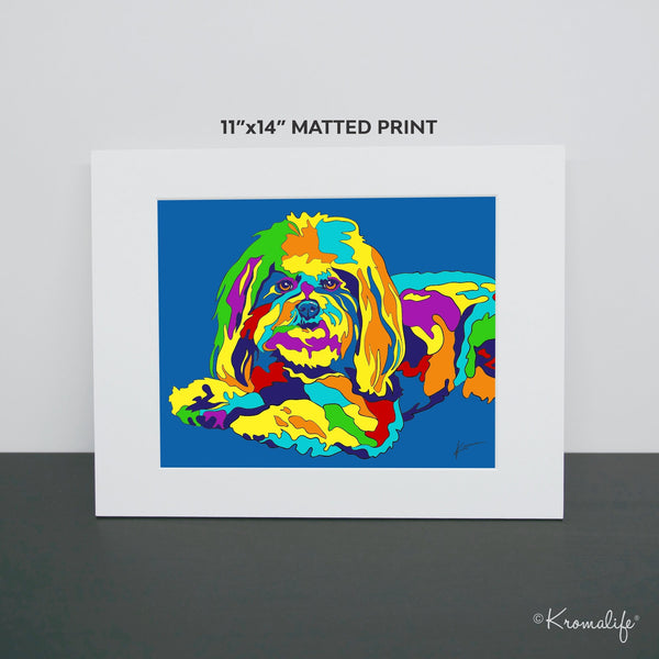 Cute Dog Art Print  | USA Made Giclée Print | Puppy Wall Art | Unique Gift for Dog Lovers