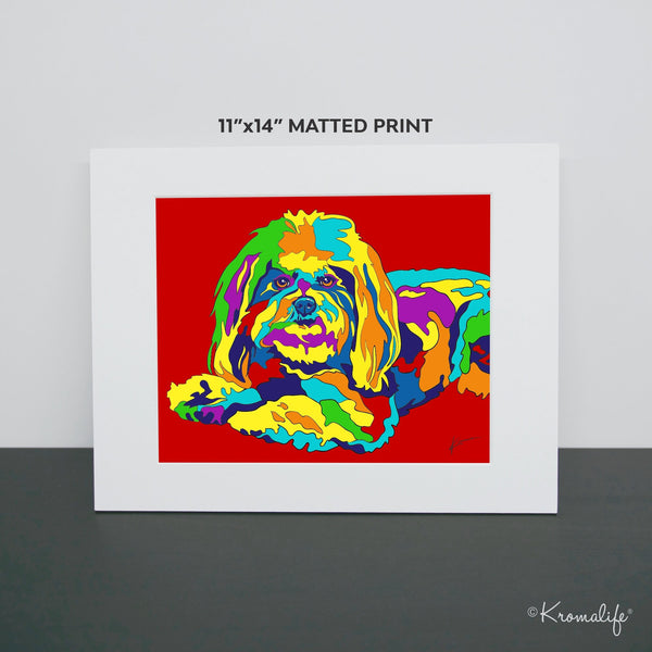 Cute Dog Art Print  | USA Made Giclée Print | Puppy Wall Art | Unique Gift for Dog Lovers