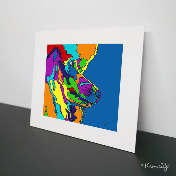 Poodle Matted Art Print  | USA Made Giclée Print | Poodle Wall Art | Unique Gift for Poodle Lovers