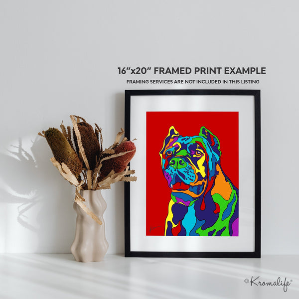 Cane Corso Matted Art Print  | USA Made Giclée Print | Cane Corso Dog Wall Art | Cane Corso Gifts