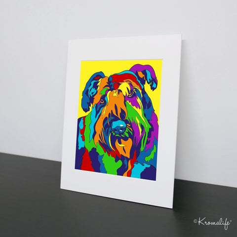 Bouvier des Flandres Matted Art Print  | USA Made Giclée Print | Bouvier Dog Wall Art | Bouvier Gifts