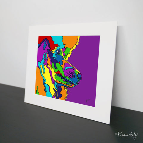 Poodle Matted Art Print  | USA Made Giclée Print | Poodle Wall Art | Unique Gift for Poodle Lovers