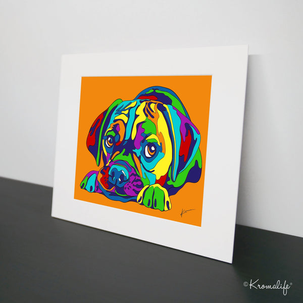 Cute Puppy Art Print  | USA Made Giclée Print | Puppy Wall Art | Unique Gift for Dog Lovers