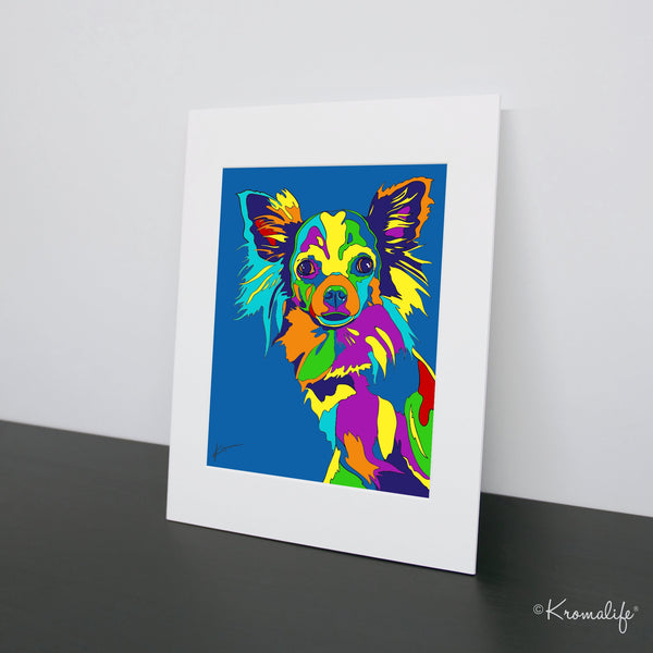 Chihuahua Matted Art Print  | USA Made Giclée Print | Chihuahua  Wall Art | Unique Gift for Chihuahua Lovers