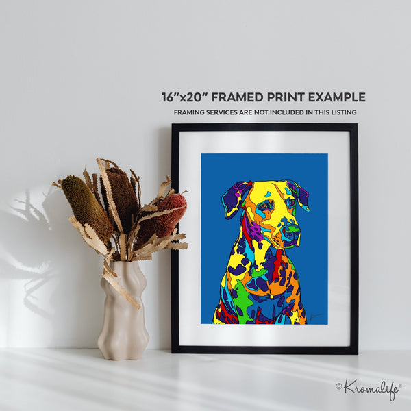 Dalmatian Matted Art Print  | USA Made Giclée Print | Dalmatian Dog Wall Art | Dalmatian Gift