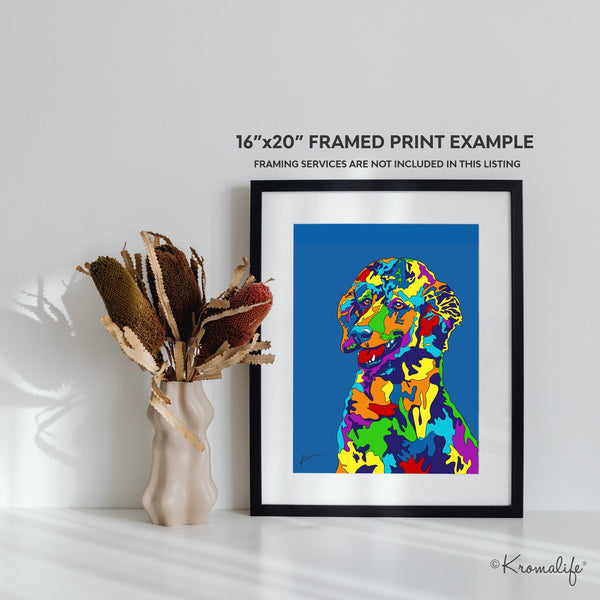 Poodle Matted Art Print  | USA Made Giclée Print | Poodle Wall Art | Unique Gift for Poodle Lovers