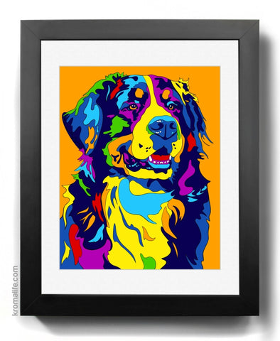 Bernese Mountain Dog (Berner Sennenhund) Art Print