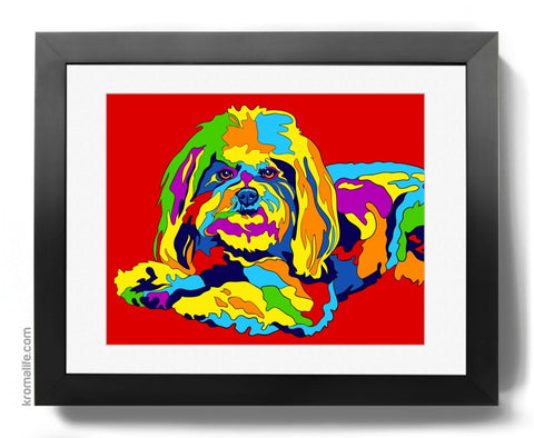 Maltipoo Art Print