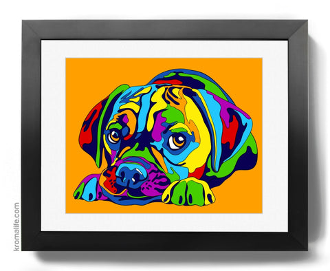 Puggle Art Print